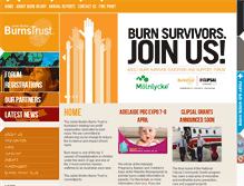 Tablet Screenshot of burnstrust.com.au